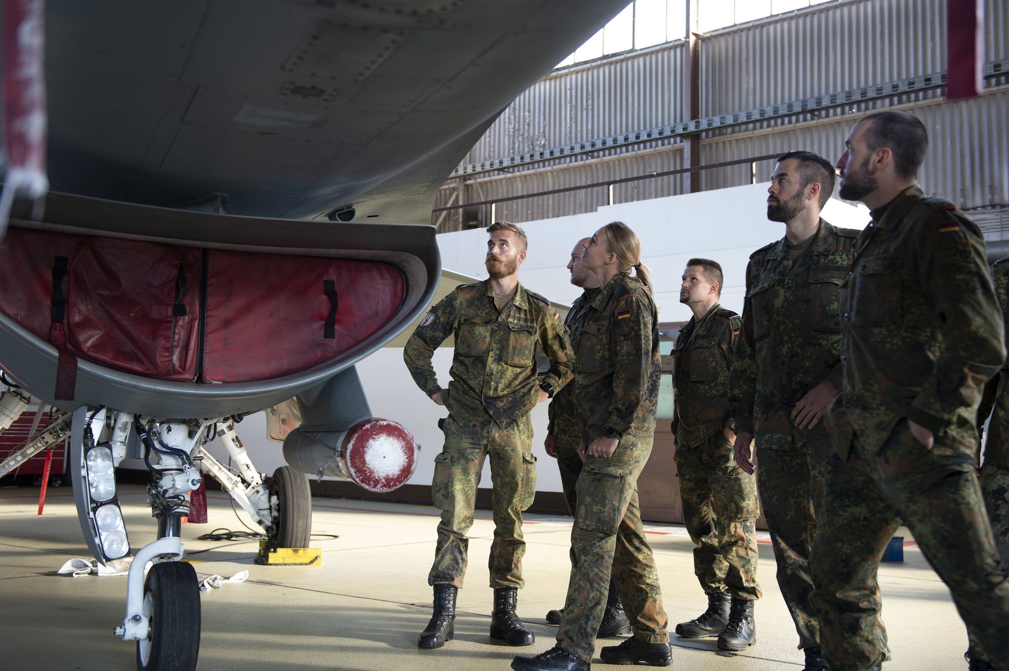 The visit included tours of various maintenance facilities, the air traffic control tower and the 480th Fighter Squadron.