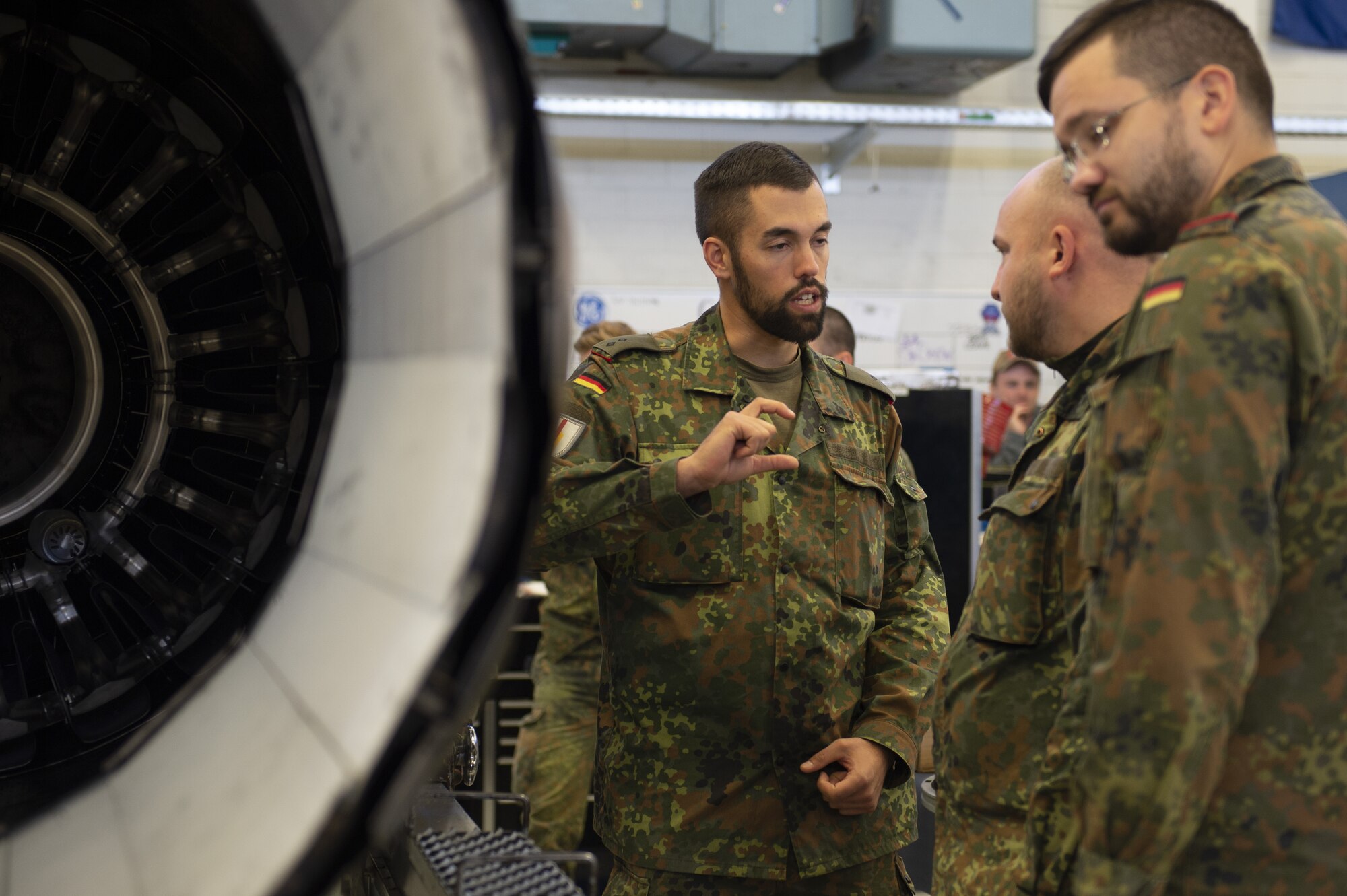 The visit included tours of various maintenance facilities, the air traffic control tower and the 480th Fighter Squadron.