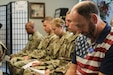 Members of U.S. Army Central P  observe a minute of silence during a 9/11 remembrance service held at the command’s headquarters, Patton Hall, Shaw Air Force Base, S.C., Sept. 11, 2019. The service allowed members of USARCENT to reflect and honor those whose lives were lost, and pay tribute to brave first responders.