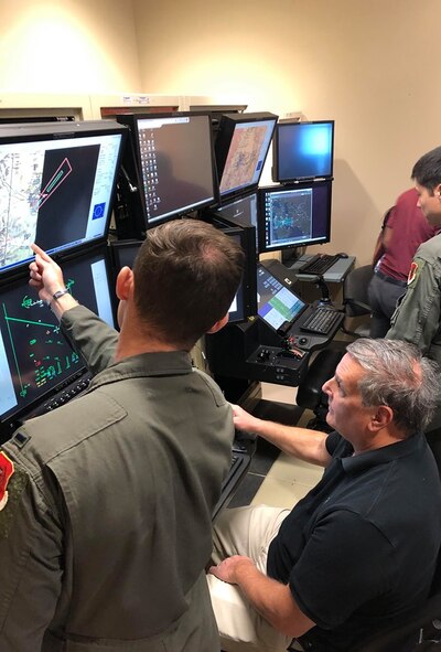 Members of the Military Affairs Committee visited Airmen at Creech Air Force Base, Nevada. August 28, 2019. During their tour, the members visited Airmen around base at the flight simulators, MQ-9 Reaper display and mission brief. (U.S. Air Force photo by Senior Airman Haley Stevens)