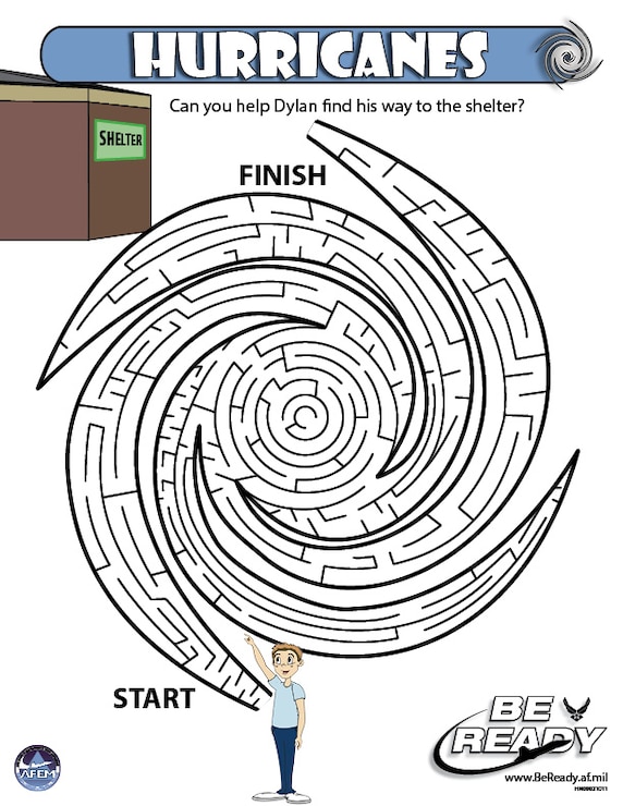 Activity Sheet on Hurricanes Ages 8-12