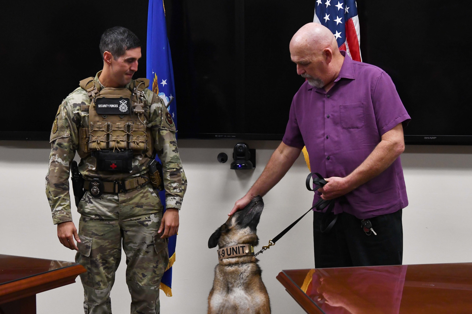 97th SFS retires military working dog.