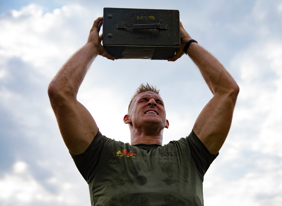 U.S. Marines participate in the High Intensity Tactical Training Tactical Athlete Championship at Butler Stadium, Marine Corps Base Quantico, Va., Sept. 9, 2019. Marines from all over the Marine Corps compete to become the Ultimate Tactical Champion by testing their speed, agility, power, strength and endurance during the HITT Tactical Athlete Championship.