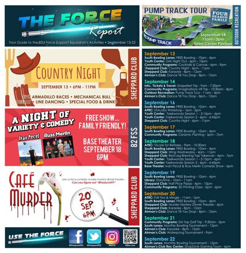 The FSS report documenting events happening in and around base. (Courtesy Graphic)