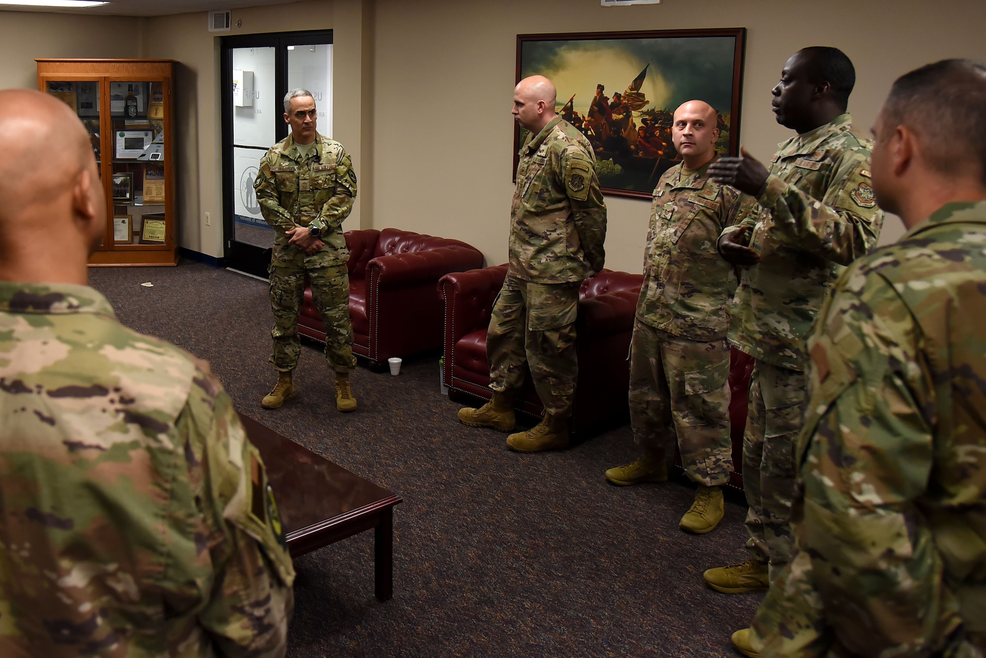 AFRICOM command senior enlisted leader visits the U.S. Air Force