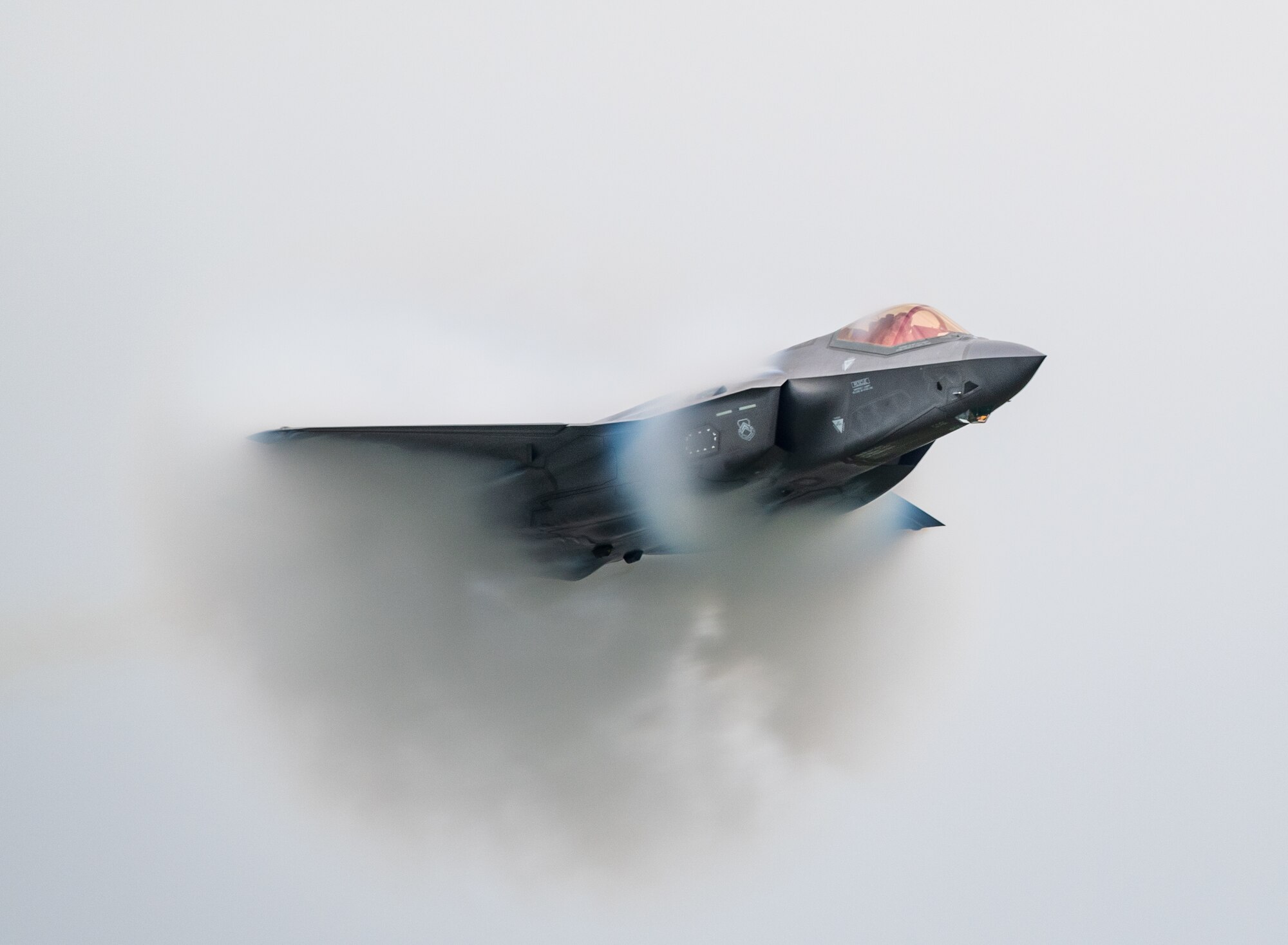 F-35 Lightning II performs aerial maneuvers