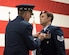 Air Force Chief of Staff Gen. David L. Goldfein (left) pins the Air Force Cross to the uniform of Tech. Sgt. Daniel Keller, a combat controller in the 123rd Special Tactics Squadron, during a ceremony at the Kentucky Air National Guard Base in Louisville, Ky, Aug.13, 2019. Keller earned the award — second only to the Medal of Honor — for valor on the battlefield in Afghanistan. (U.S. Air National Guard photo by Staff Sgt. Joshua Horton)
