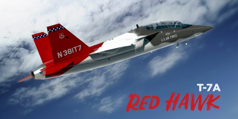 El nuevo avin de entrenamiento avanzado de la Fuerza Area el TX ha sido nombrado oficialmente el T-7A Red Hawk