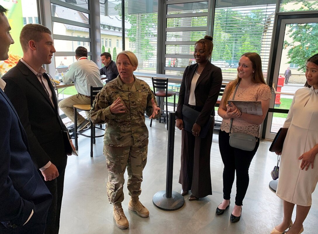 Cyber AIAD: Cadets visit the Joint Cyber Center, U.S. Army African Command in Stuttgart, Germany to hear about and discuss real-world issues within the cyber domain and how it affects military operations.