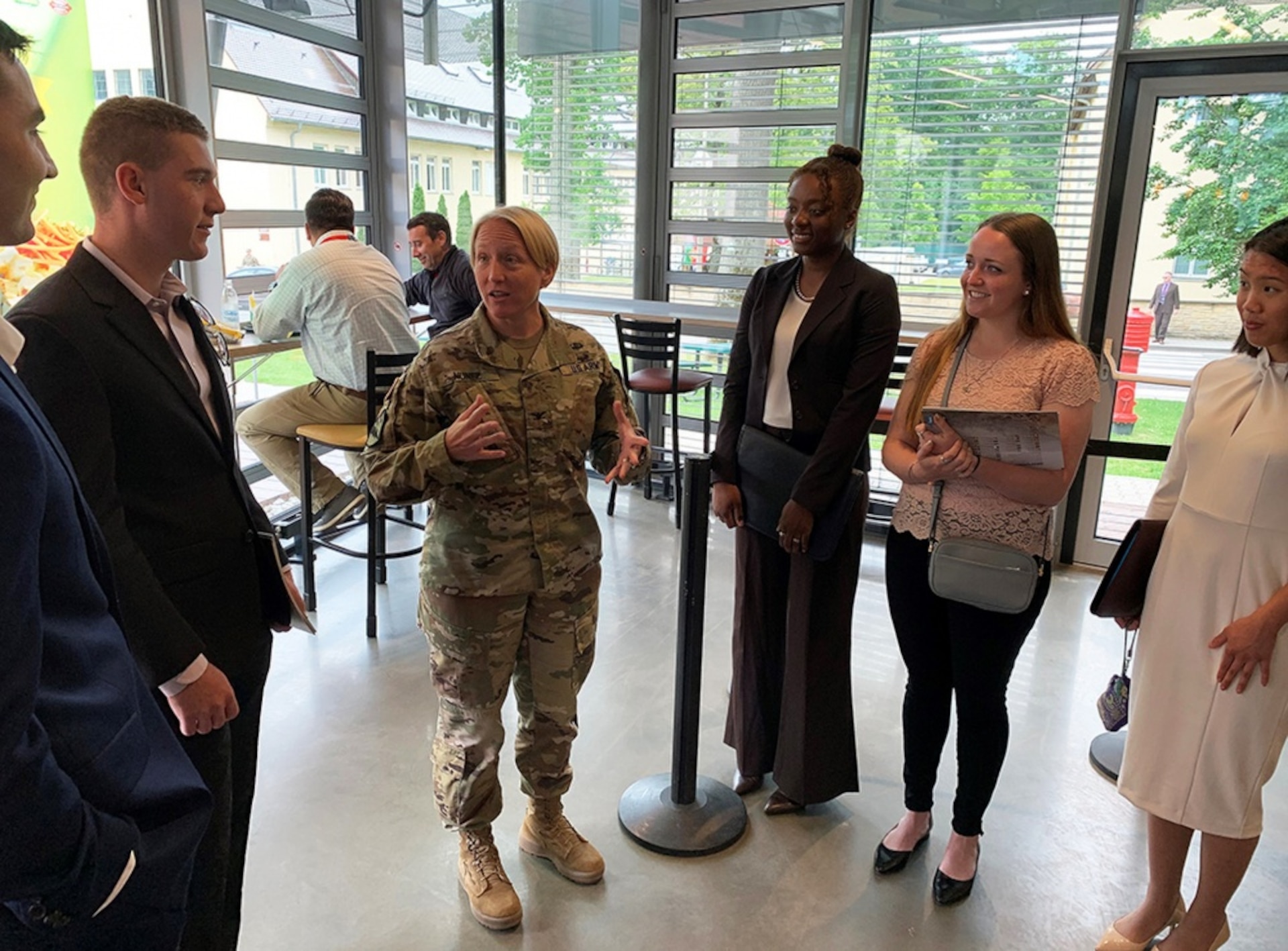 Cyber AIAD: Cadets visit the Joint Cyber Center, U.S. Army African Command in Stuttgart, Germany to hear about and discuss real-world issues within the cyber domain and how it affects military operations.