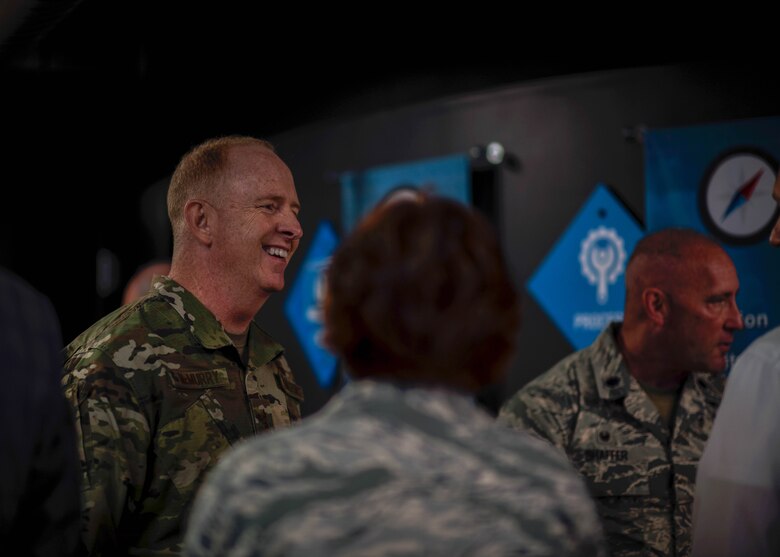 Lt. Gen. Robert D. McMurry Jr., commander of Air Force Life Cycle Management Center at Wright-Patterson Air Force Base, Ohio, visited YARS and America Makes in Youngstown, Ohio.
