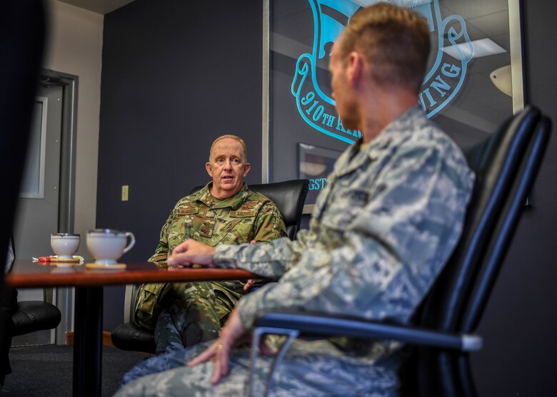 Lt. Gen. Robert D. McMurry Jr., commander of Air Force Life Cycle Management Center at Wright-Patterson Air Force Base, Ohio, visited YARS and America Makes in Youngstown, Ohio.