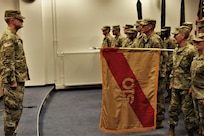 SEMBACH, Germany—U.S. Army Reserve Col. Scott K. Thomson, Deputy Commander of the 7th Mission Support Command, officiates the activation of the 510th Regional Support Group and subordinate units in a ceremony held here at United Sates Army Garrison, Rheinland-Pfalz Sembach Kaserne on Sept. 14, 2019.