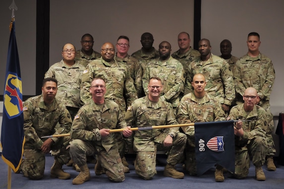 SEMBACH Germany—Soldiers of the 406th Human Resources Company, 7th Mission Support Command said goodbye to their unit during a deactivation ceremony held here at United Sates Army Garrison, Rheinland-Pfalz Sembach Kaserne on Sept. 14, 2019.