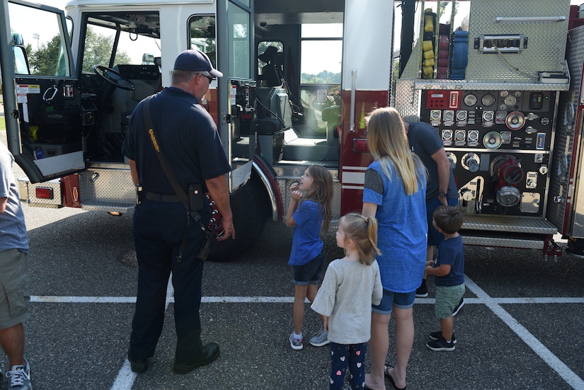 Fire trucks, police cars brings joy during “Touch-a-Truck”