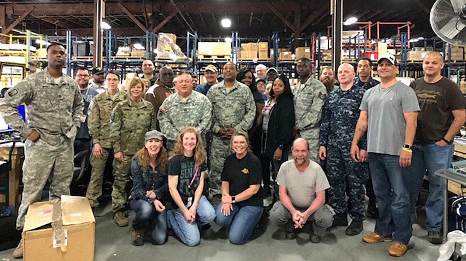 The DLA Suspended Stock Tiger Team poses for a photo after completing a project in April. The team is made up of members of DLA Logistics Operations, DLA Aviation, DLA Distribution, DLA Troop Support and DLA Land and Maritime. Courtesy photo