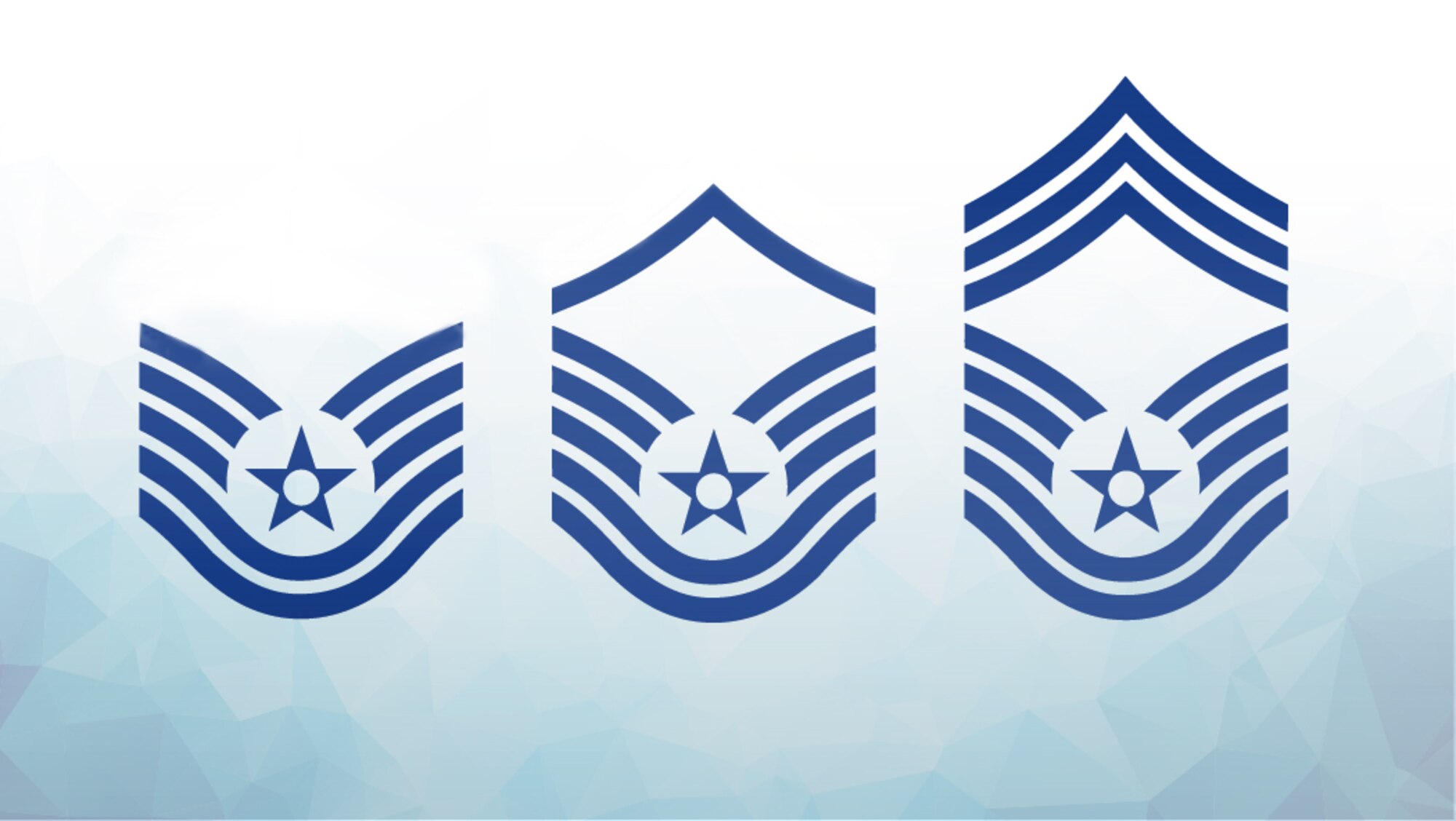 E-6, E-7 and E-9 AF Chevrons.