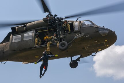 The Helicopter Aquatic Rescue (HART) Academy hosts its first joint training at the South Carolina Fire Academy in Columbia, South Carolina, Aug. 12-16, 2019. The academy is a joint training initiative by South Carolina, North Carolina, Pennsylvania and Texas between the National Guard and civilian agencies, implementing complex scenarios to ensure seamless response during real-world emergencies.