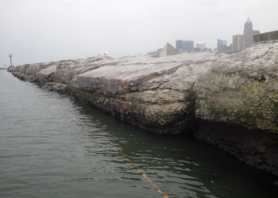 The Cleveland Harbor West Breakwater eastern extension