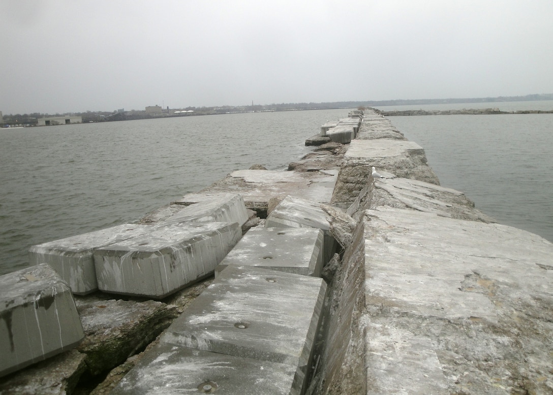 The Cleveland Harbor West Breakwater eastern extension