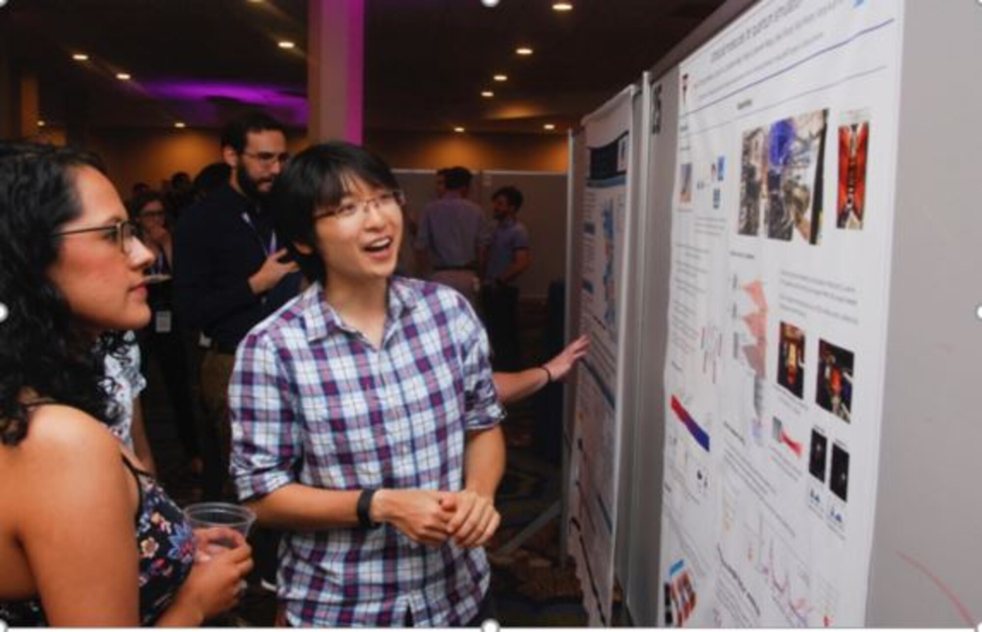 National Defense Science and Engineering Graduate Fellowship Program kicked off with a welcome reception followed by poster presentations from the Class of 2019 fellows. (U.S. Air Force photo/Brianna Hodges)