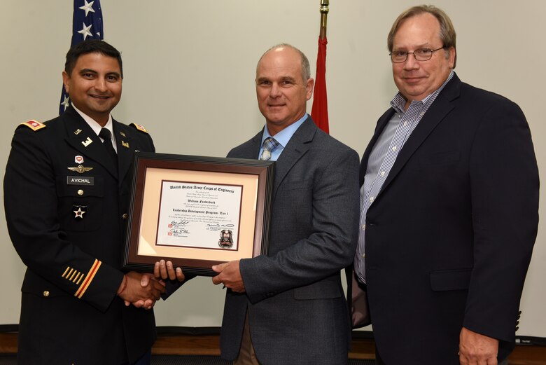 Dave Funderburk, U.S. Army Corps of Engineers Nashville District, talks about the benefits of the 2018 Leadership Development Program Level I Course and how she plans to incorporate lessons learned during a graduation ceremony Sept. 12, 2019 at the Scarritt Bennett Center in Nashville, Tenn. (USACE Photo by Lee Roberts)