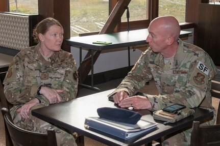 Security Forces Career Field Manager Visits Joint Base Elmendorf-Richardson