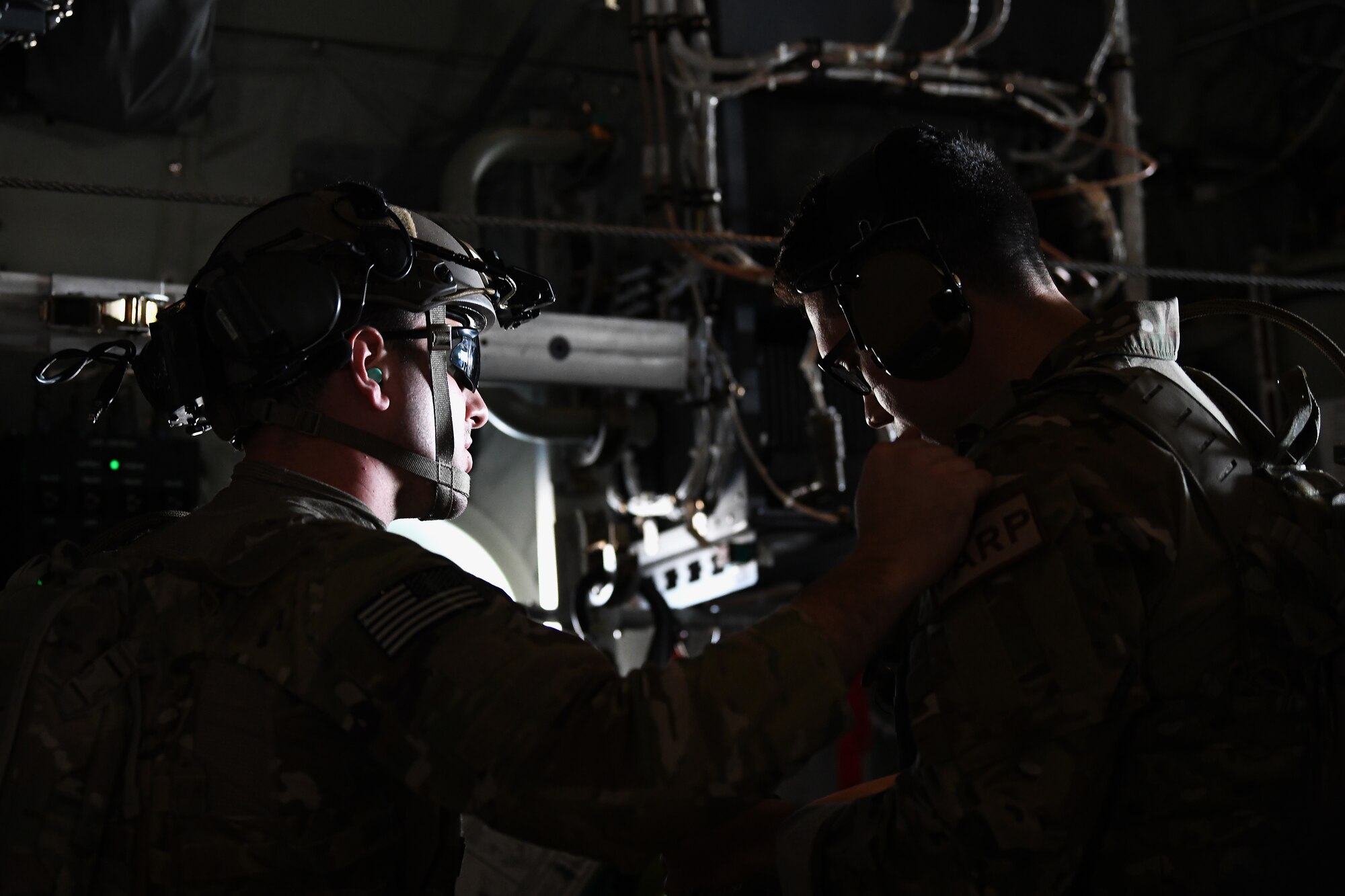 Airmen assigned to the 100th Air Refueling Wing prepare to participate in a Forward Arming and Refueling Point exercise at Royal Air Force Mildenhall, England, Sept. 12, 2019. FARP is a part of the U.S. Air Force’s Dynamic Force Employment capability, which consists of refueling and re-arming operations in situations where the use of conventional fueling stations or air-to-air refueling is unavailable. (U.S. Air Force photo by Airman 1st Class Shanice Williams-Jones)