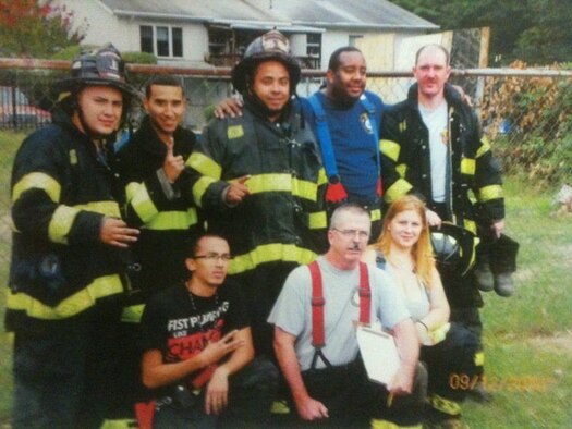 Airman 1st Class William Lemon, 8th Aircraft Maintenance Squadron F-16 Fighting Falcon crew chief, served 18 years as a volunteer firefighter at the Brentwood Volunteer Fire Department in Long Island, New York, before enlisting in the U.S. Air Force in 2017. (Courtesy Photo)