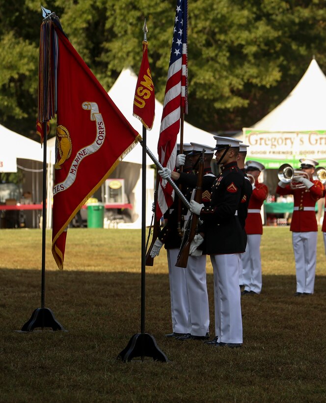 The Enlisted Awards Parade is held every year to recognize the individual achievements of enlisted Marines throughout the Marine Corps.