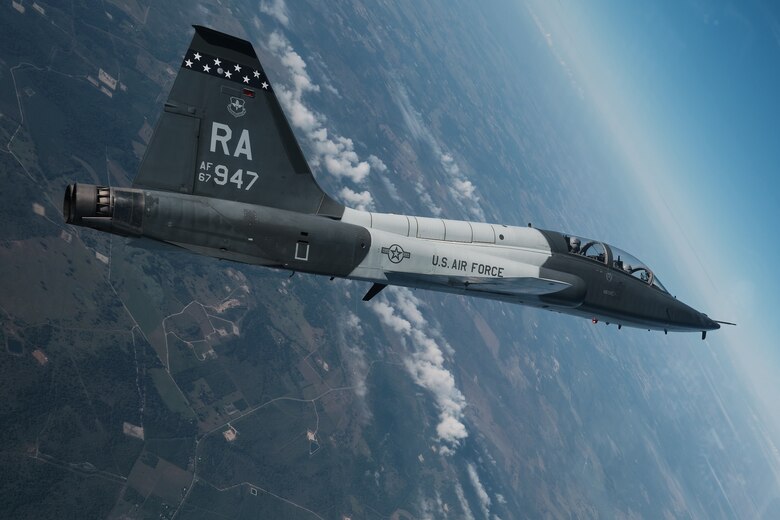 A T-38C Talon during a training sortie