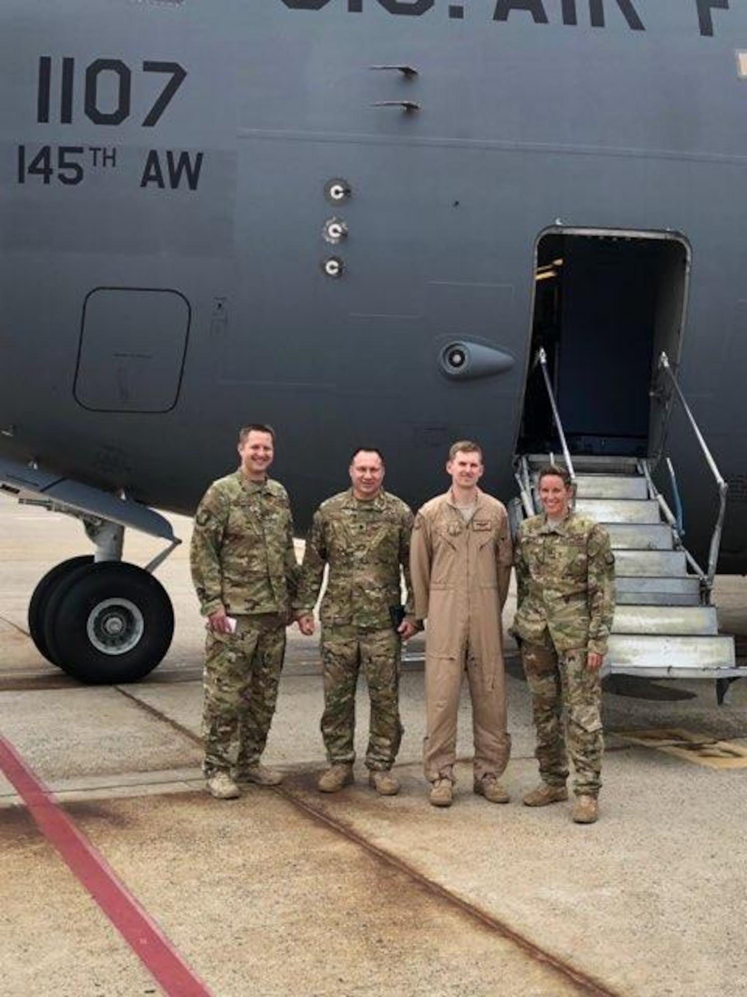 The C-17 Aircrew from the 145th Airlift Wing in Charlotte North Carolina participate in the Aeromedical Evacuation Patient Distribution Channel; a mission that is constantly in force moving patients, and casualties of war inflicted wounds, in need of transport from one medical facility to another across the world, while at Andrews Air Force Base, Sept 2, 2019. This is the North Carolina Air National Guard’s first real world C-17 mission since converting from the C-130 Hercules in 2017, the AE mission lasts for four months at a time with units swapping out after each rotation.