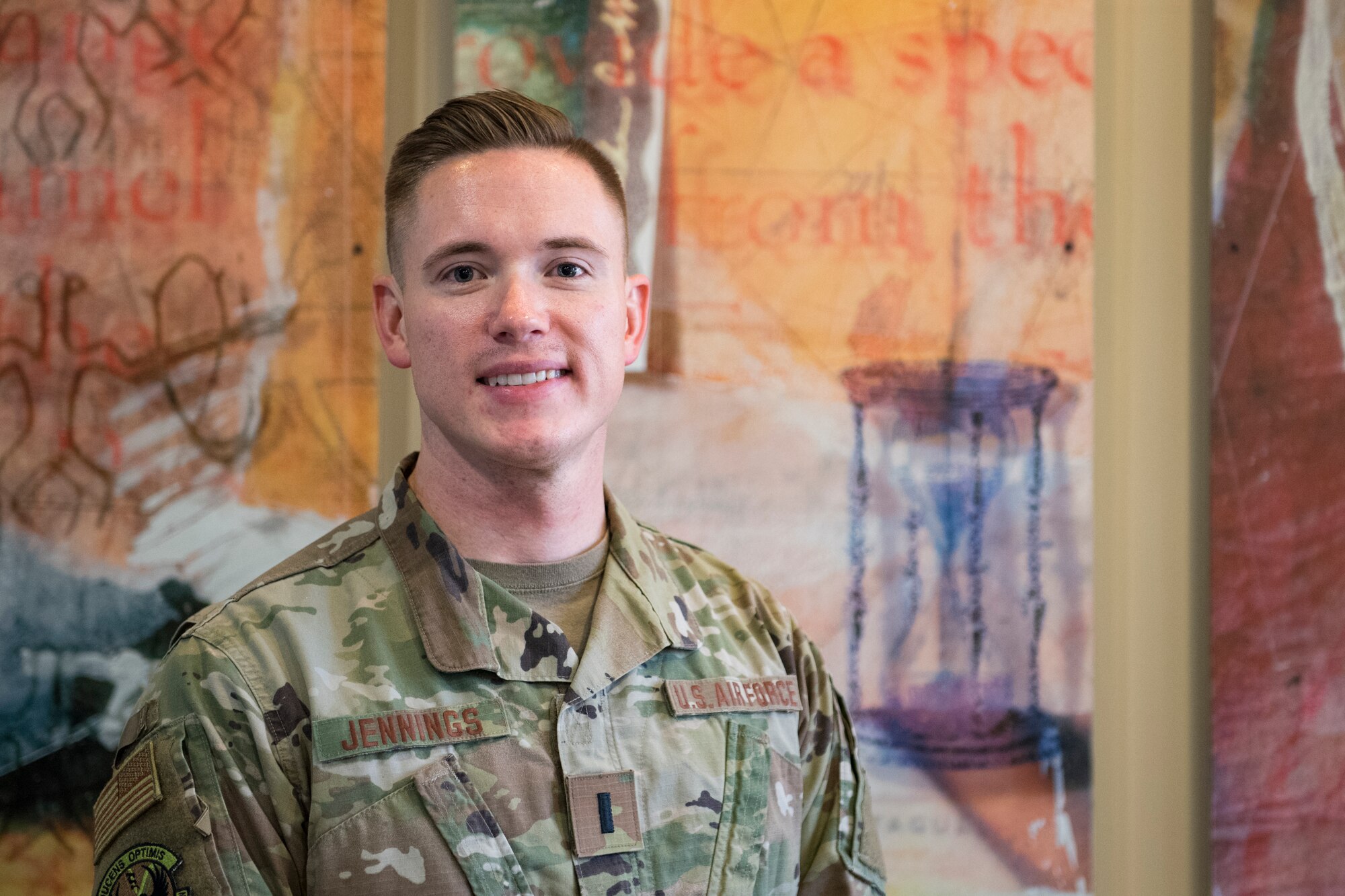 1st Lt. Benjamin Jennings, creator of Standard Template Optimization Program (STOP), poses for a photo Sept. 23, 2019, at Incirlik Air Base, Turkey. Jennings created STOP which is a modernization of the Air Force Handbook 33-337 The Tongue and Quill, the primary reference used to standardize documents Air Force-wide. The innovation earned the 39th Air Base Wing’s top spot as this year’s Spark Tank finalist and if selected and funded at the Air Force-level, the program will automatically generate standardized documents and form-fillable templates for a variety of common documents. (U.S. Air Force photo by Staff Sgt. Ceaira Tinsley)
