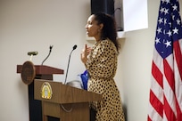 As part of Suicide Prevention Awareness Month, Torrie Osterholm, District of Columbia National Guard Director of Psychological Health, encourages members to #BeThere and take the time to establish trust with those who seek help are critical components to helping break the stigma of getting mental health assistance.