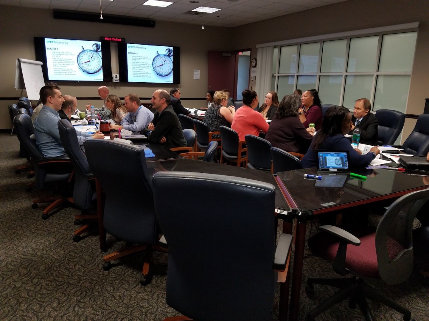 Level I and III Mentoring Program's mentees at the Networking Session, Sept. 19 at DLA Land and Maritime.