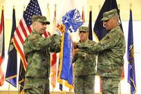 Unfurling the field flag