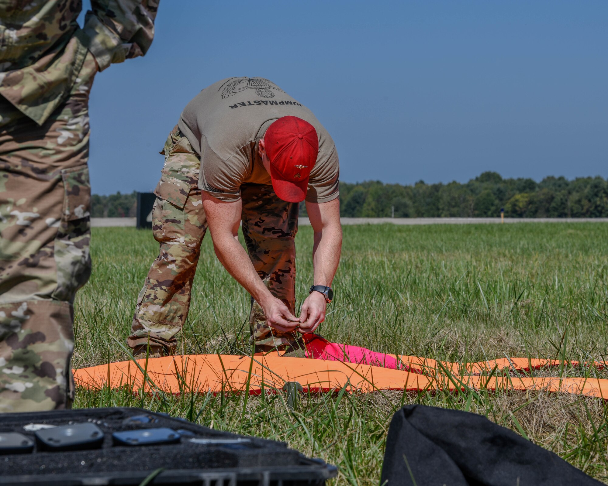 Soldiers from several Army Reserve battalions performed paratrooper jumps from a 910th Airlift Wing C-130 aircraft onto the Youngstown Air Reserve Station drop zone here, Sept. 20, 2019.