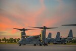 Marine Rotational Force – Darwin Marines Conduct Trans-Pacific Flight in MV-22 Ospreys
