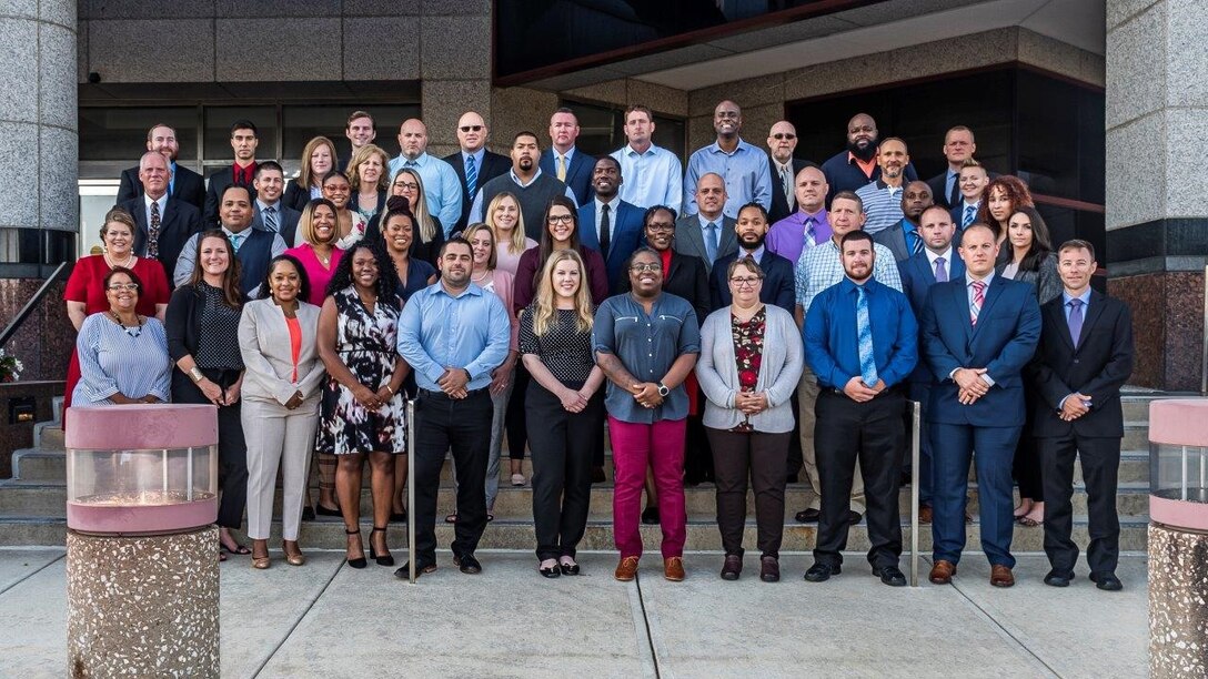 DLA Pathways to Career Excellence Program (PaCe) Cohort 2021B, Sept. 17, 2019 at DLA Land and Maritime, 48 of 49 associates are pictured.