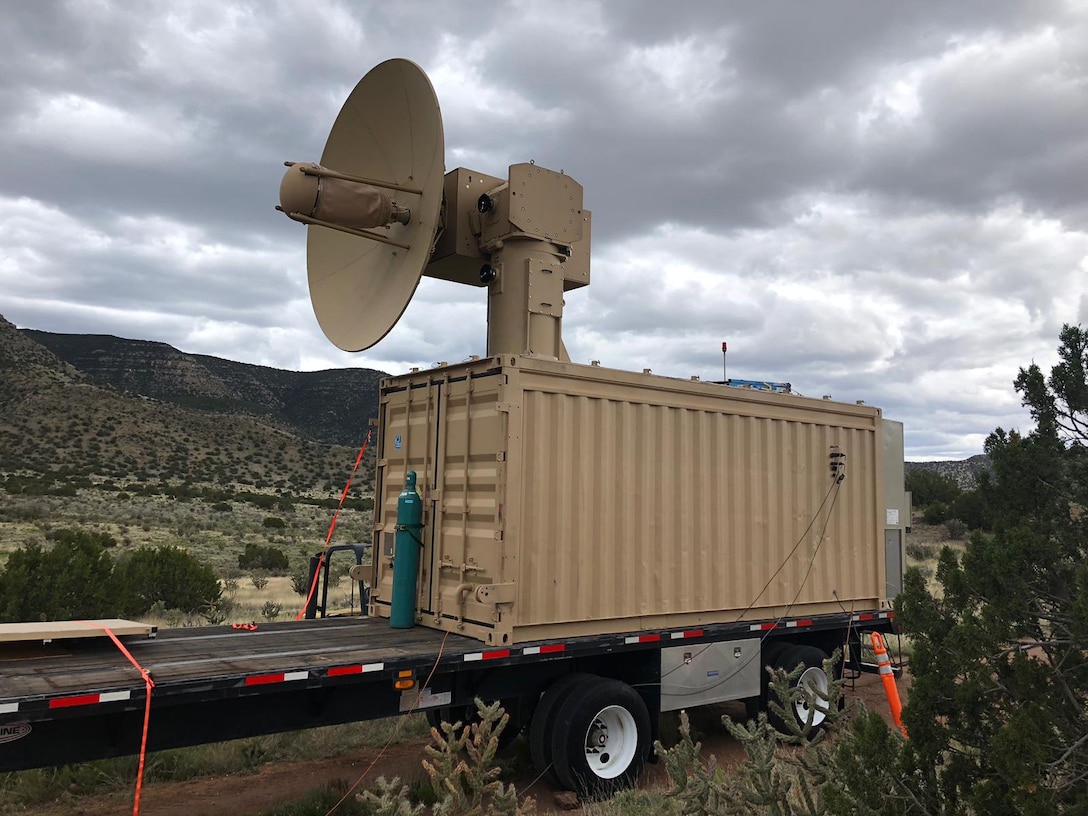 The Air Force Research Laboratory’s Tactical High Power Operational Responder developed for airbase defense. (Courtesy photo/AFRL Directed Energy Directorate)