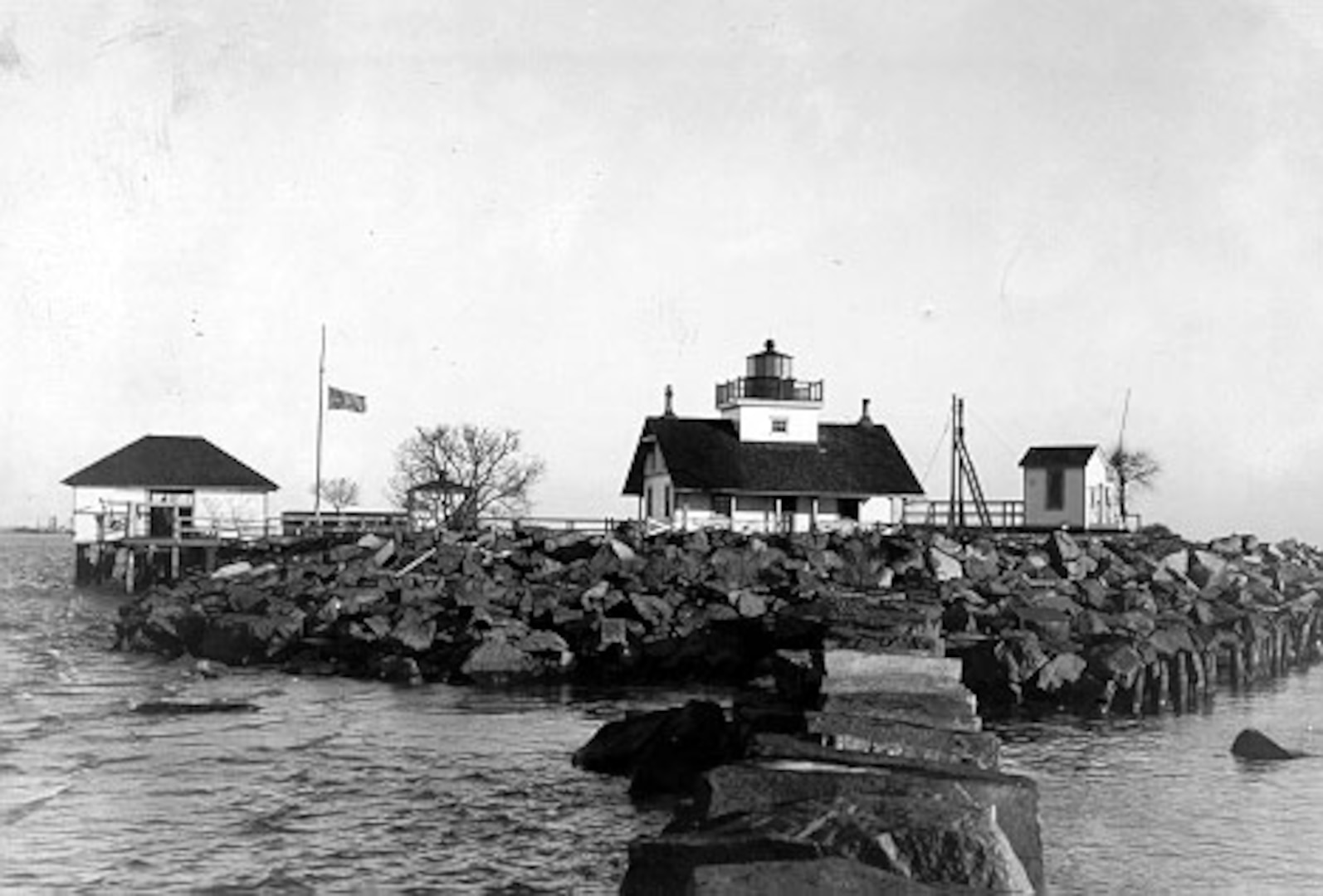 Fishing Battery Lighthouse in Fish Battery Island, MD, United