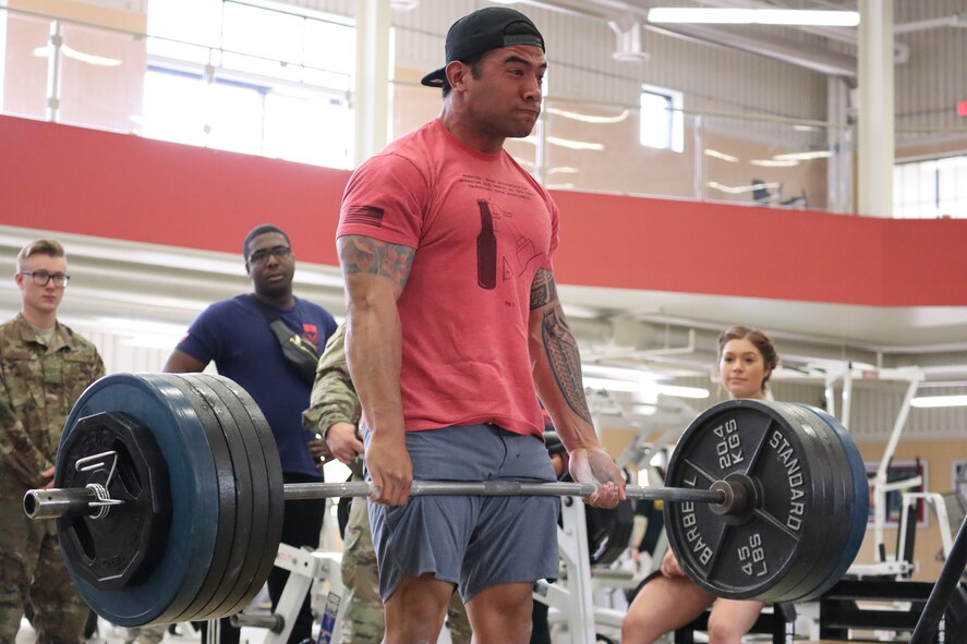 Each team, representing a unit at the base, was awarded points by their performance during a relay race, weightlifting, volleyball, basketball, cornhole, esports and a miniature warrior challenge.