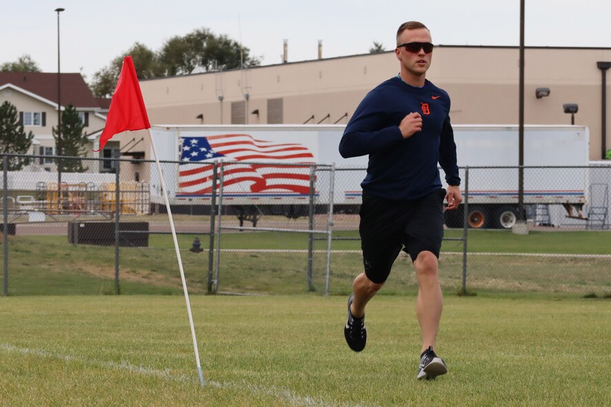 Each team, representing a unit at the base, was awarded points by their performance during a relay race, weightlifting, volleyball, basketball, cornhole, esports and a miniature warrior challenge.