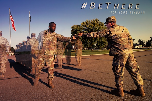 Photo illustration representing the Airmen that have been lost to suicide and how a wingman should be there for an Airman struggling with suicide ideation and depression August 30th, 2019, at Mountain Home Air Force Base, Idaho. The Ask, Care, Escort (ACE) initiative is one of the ways the Air Force compels wingman to open the conversation about mental health and to look after each other. (U.S. Air Force photo illustration by Airman 1st Class Andrew Kobialka)