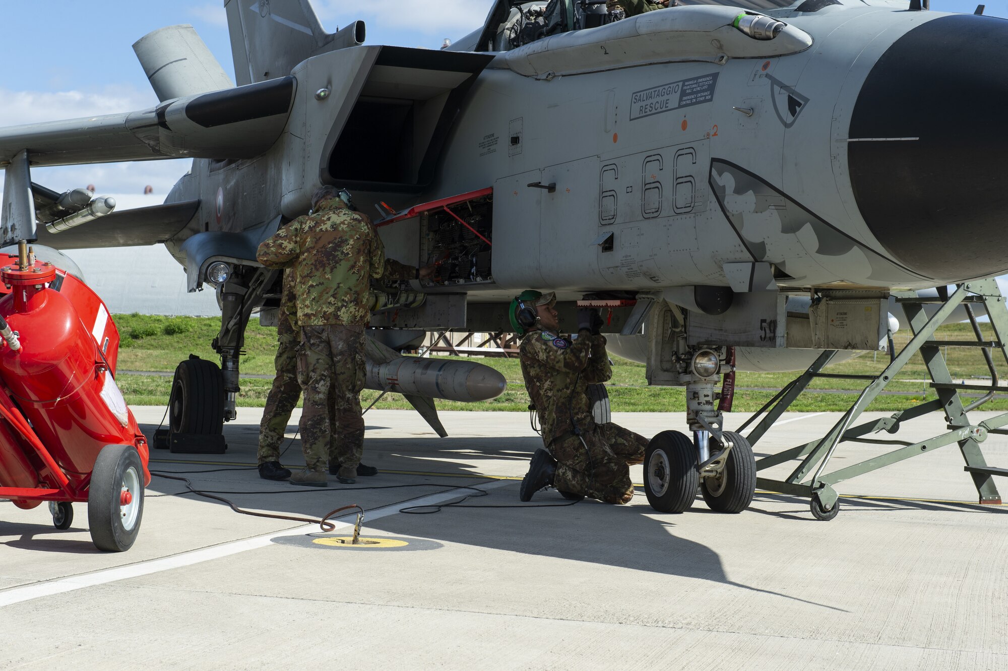 U.S. Air Force F-16s and Tornados worked together improving the integration and interoperability of the participating assets.