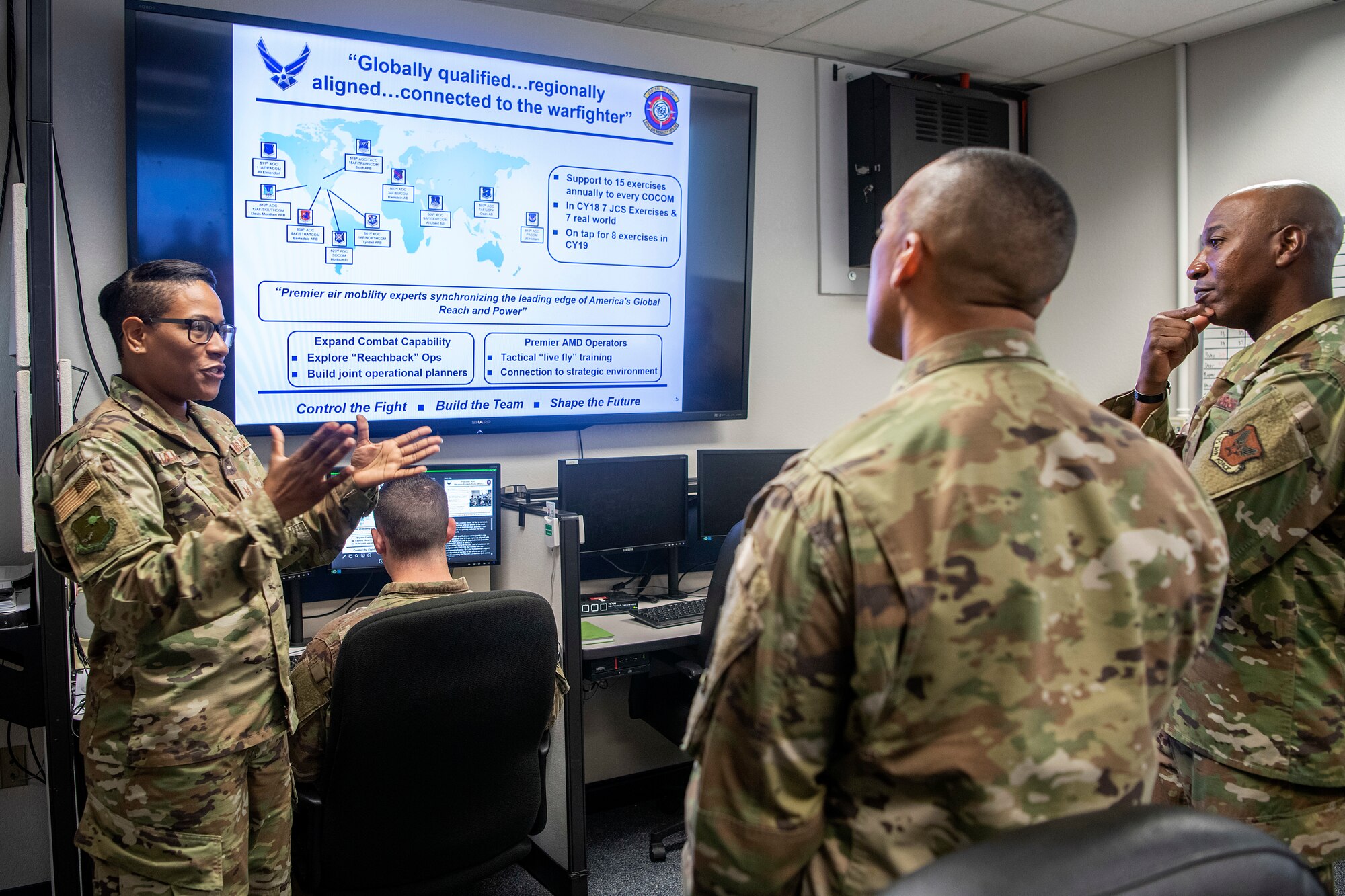 CMSAF visits Travis Devil Raiders