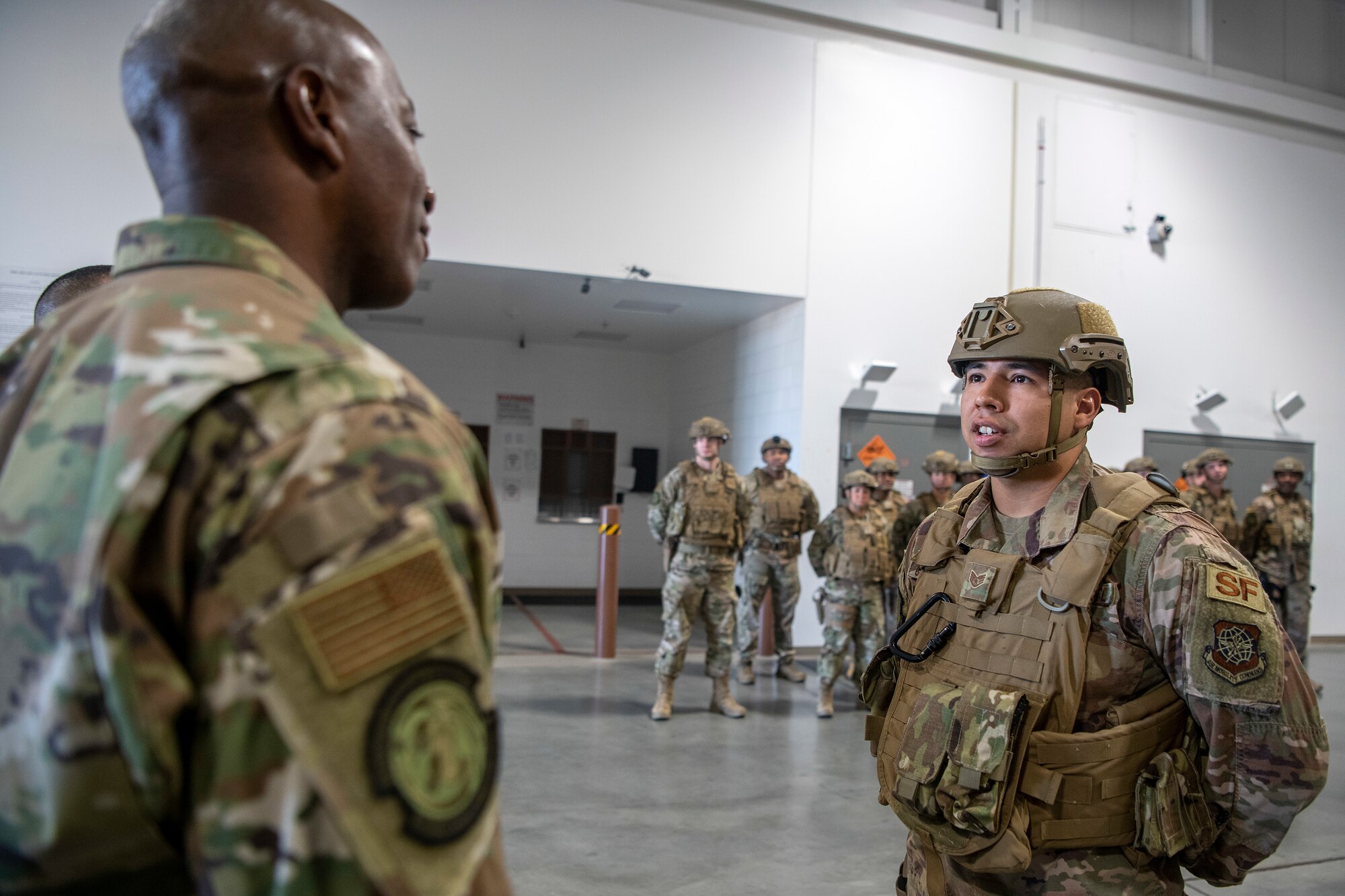 CMSAF visits Travis Devil Raiders