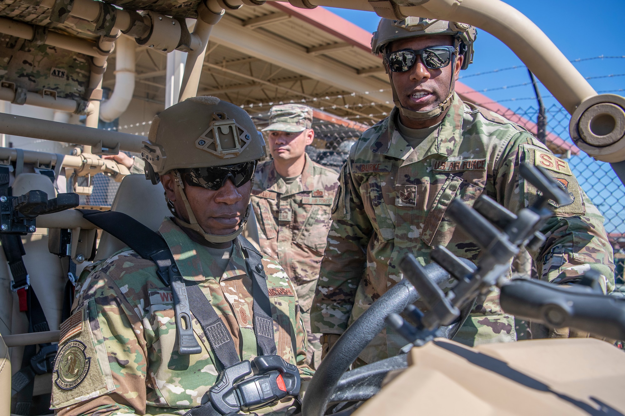 CMSAF visits Travis Devil Raiders