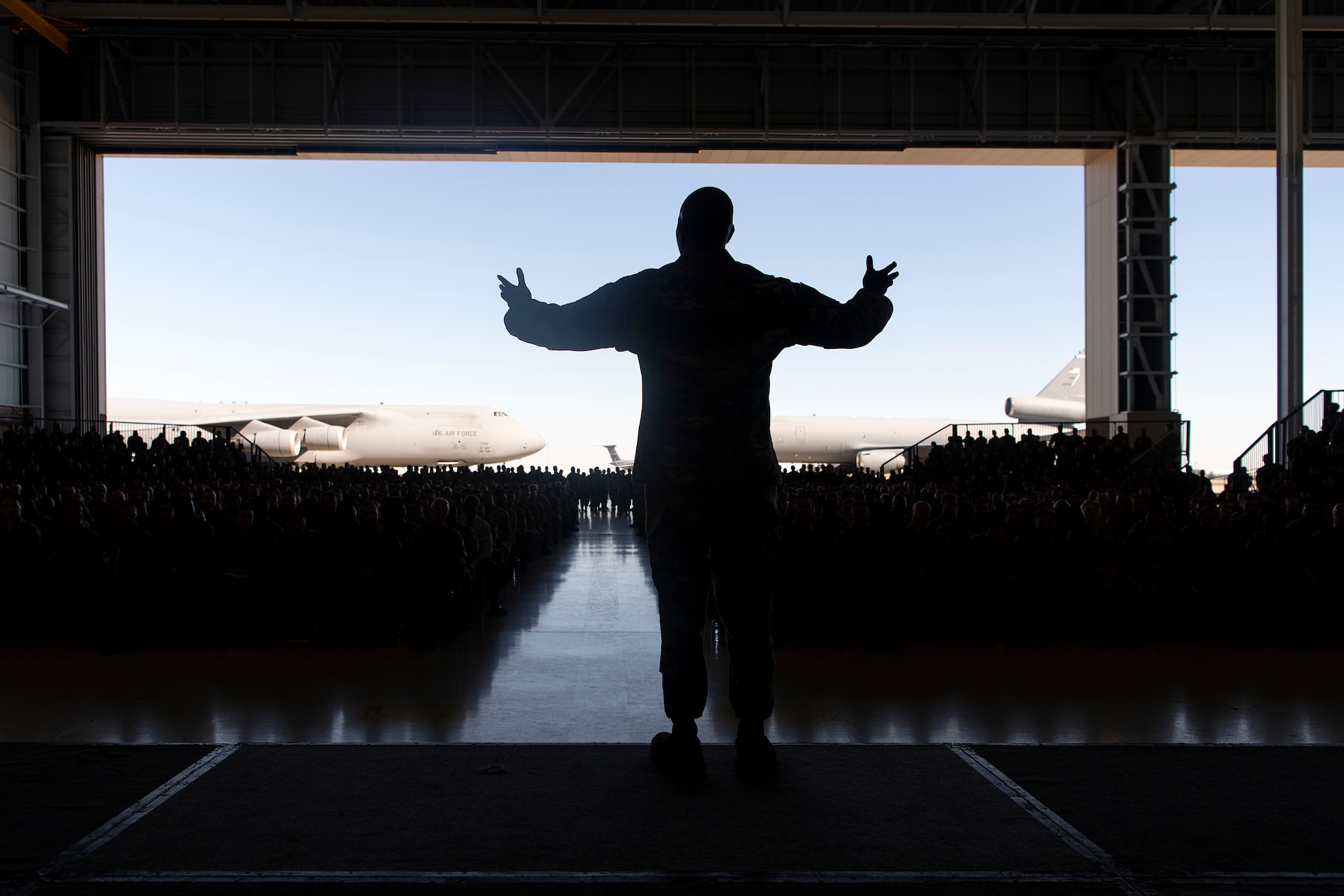 CMSAF visits Travis Devil Raiders