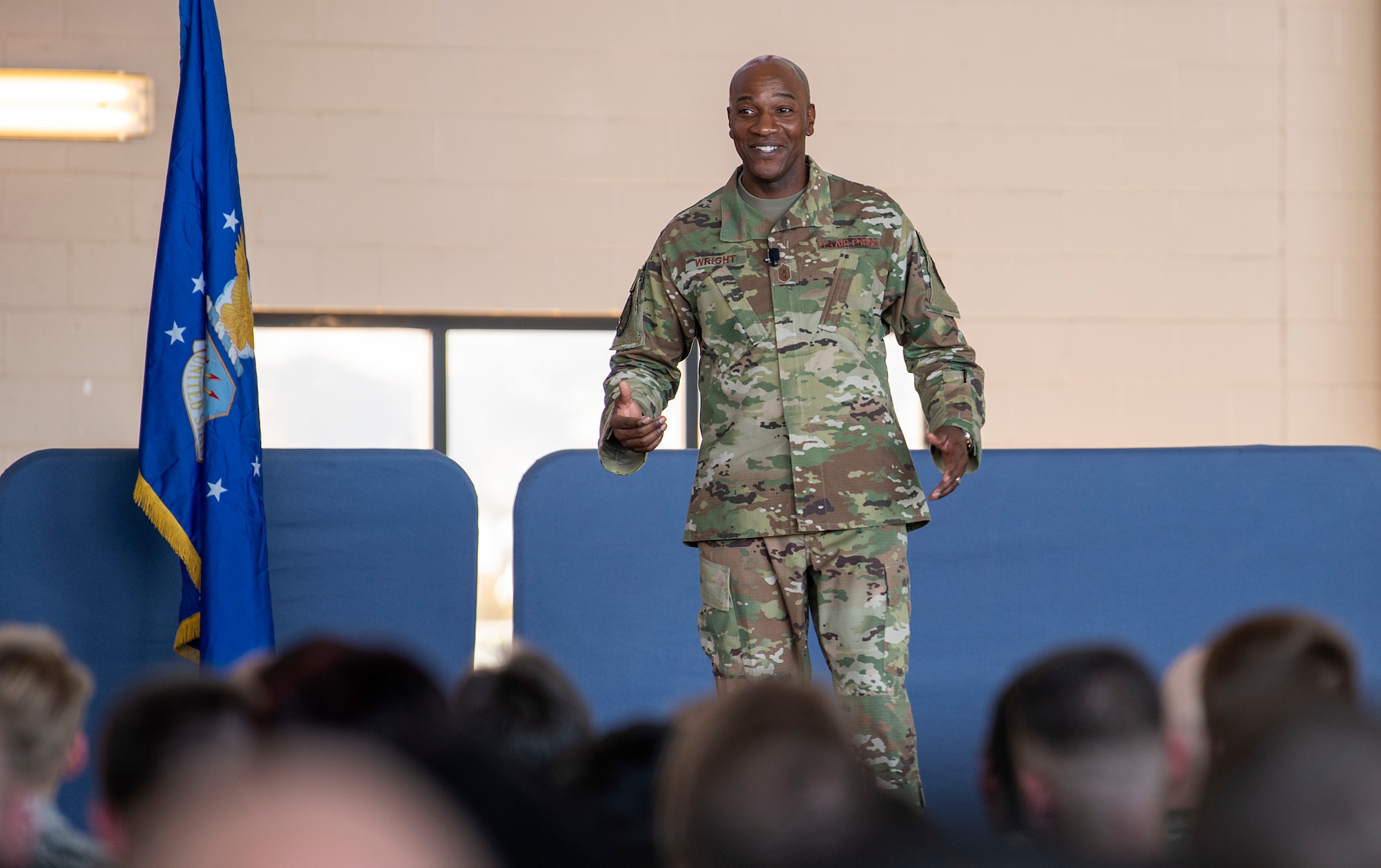 CMSAF visits Travis Devil Raiders